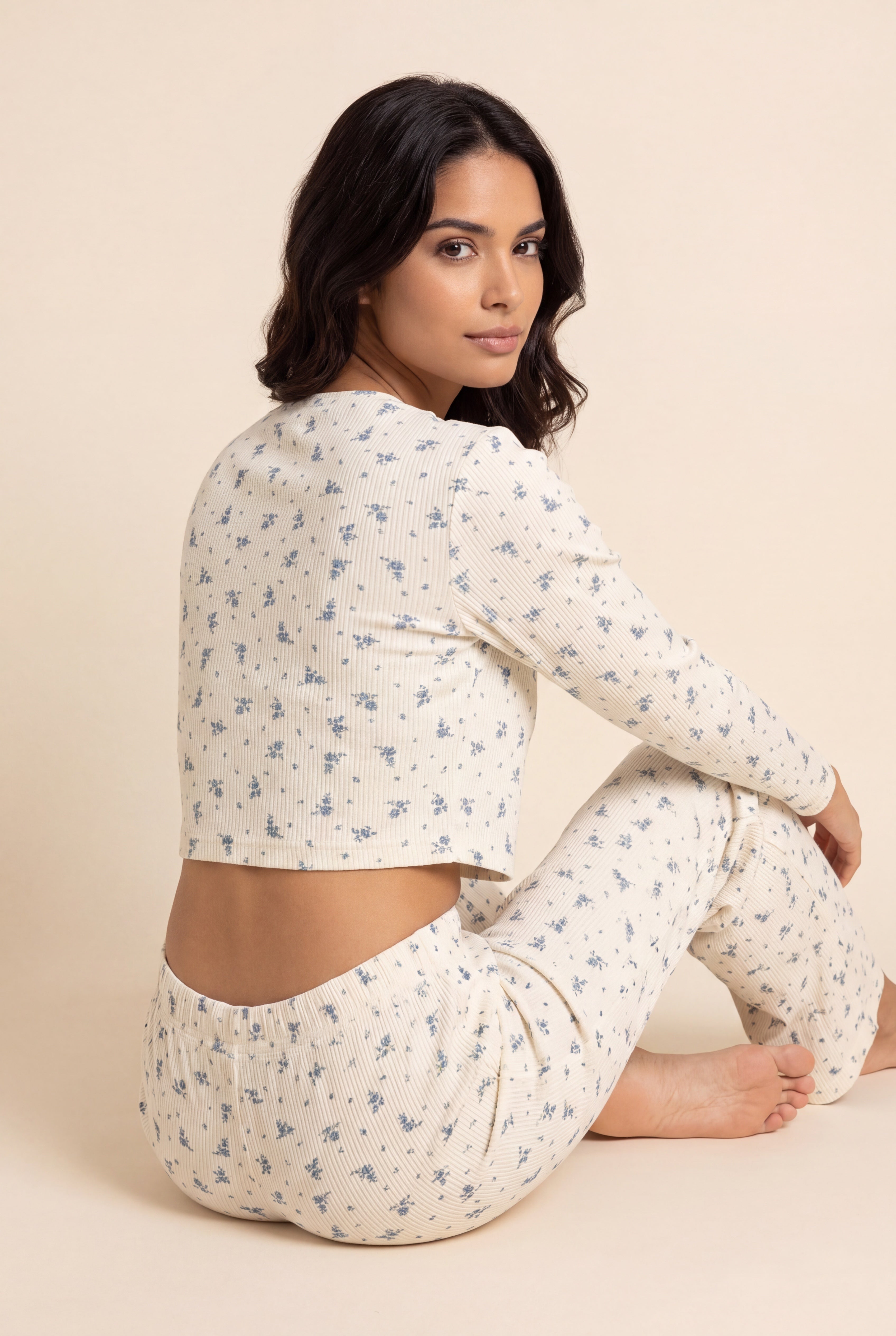 Cozy 3-Piece Rib Lounge Set 2