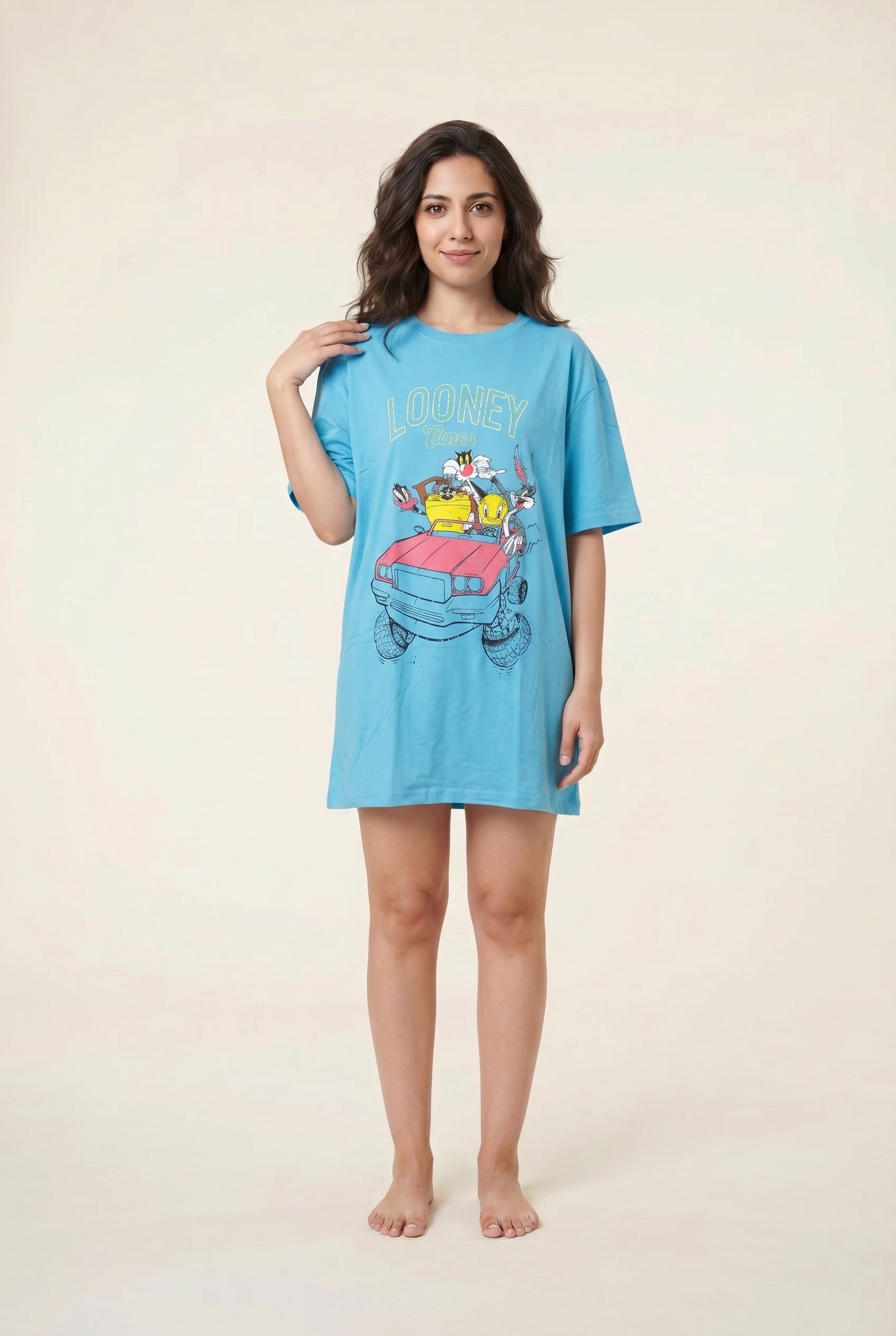 Oversized Graphic Night Shirt