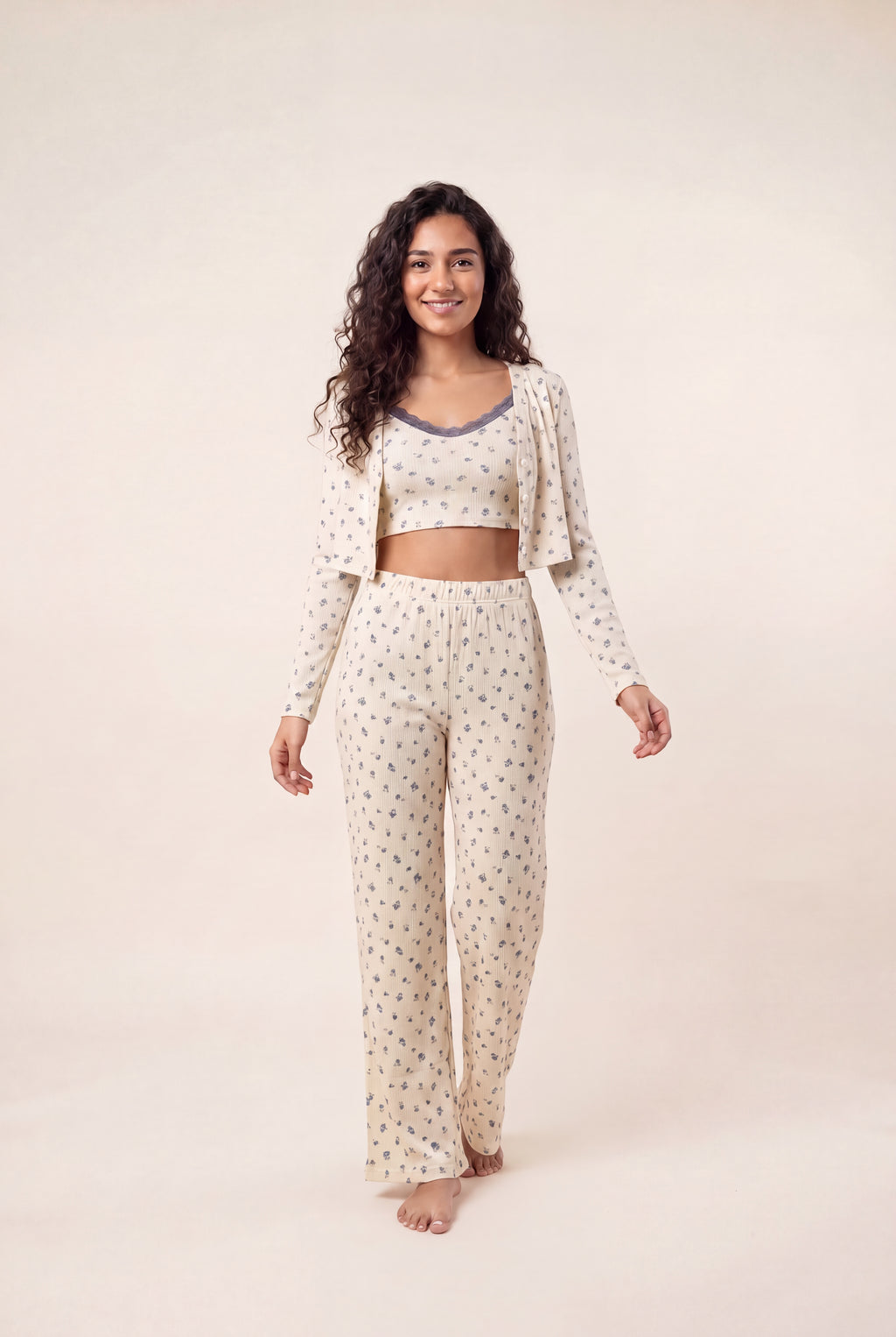 Cozy 3-Piece Rib Lounge Set 3