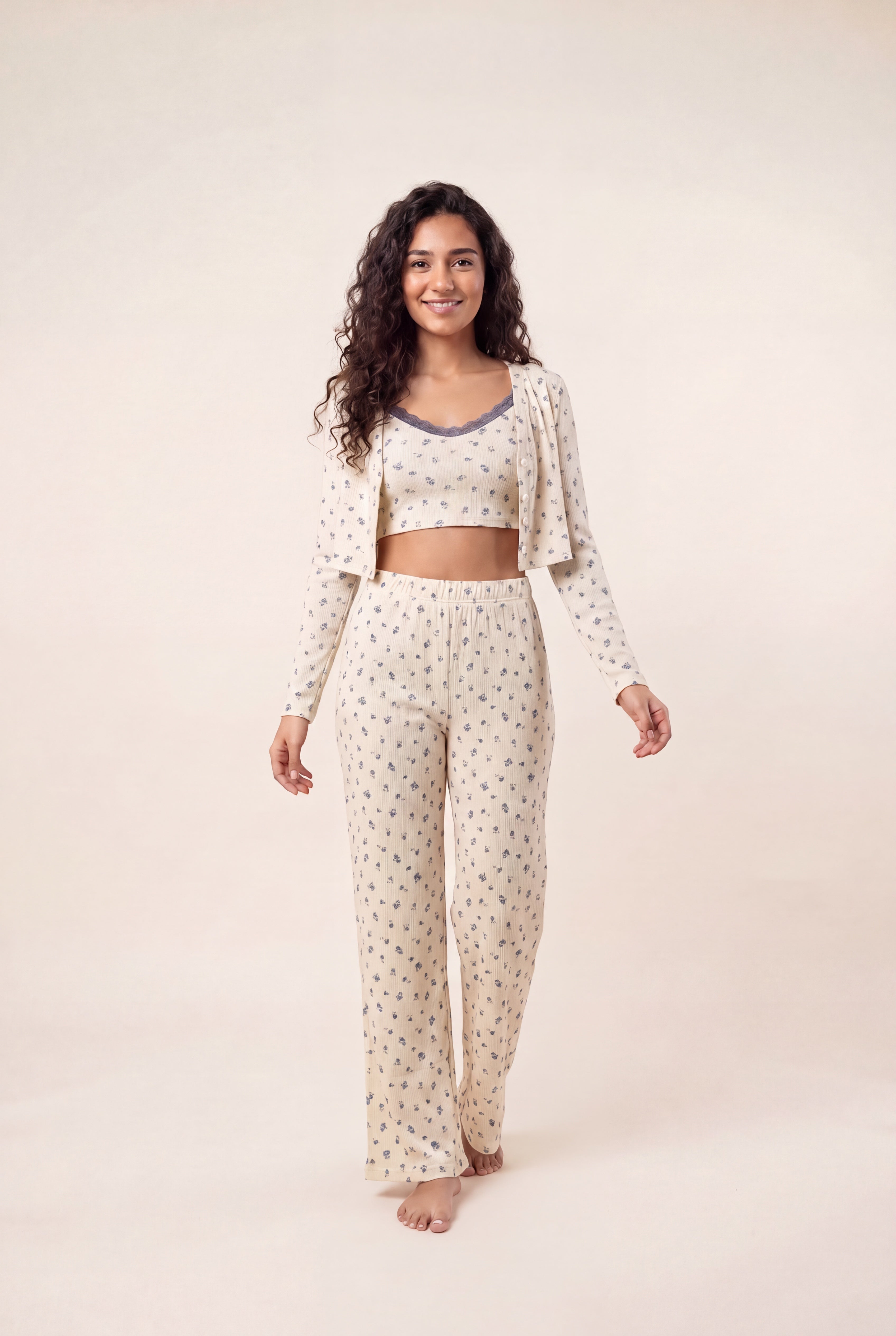 Cozy 3-Piece Rib Lounge Set 3