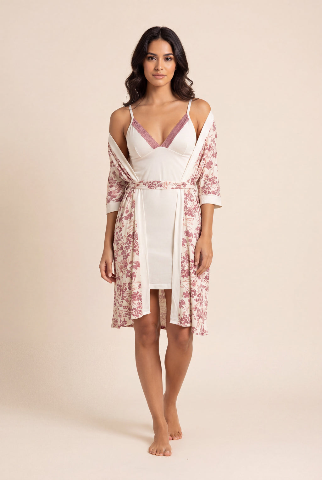 Blossom 2-Piece Robe & Nightdress Set