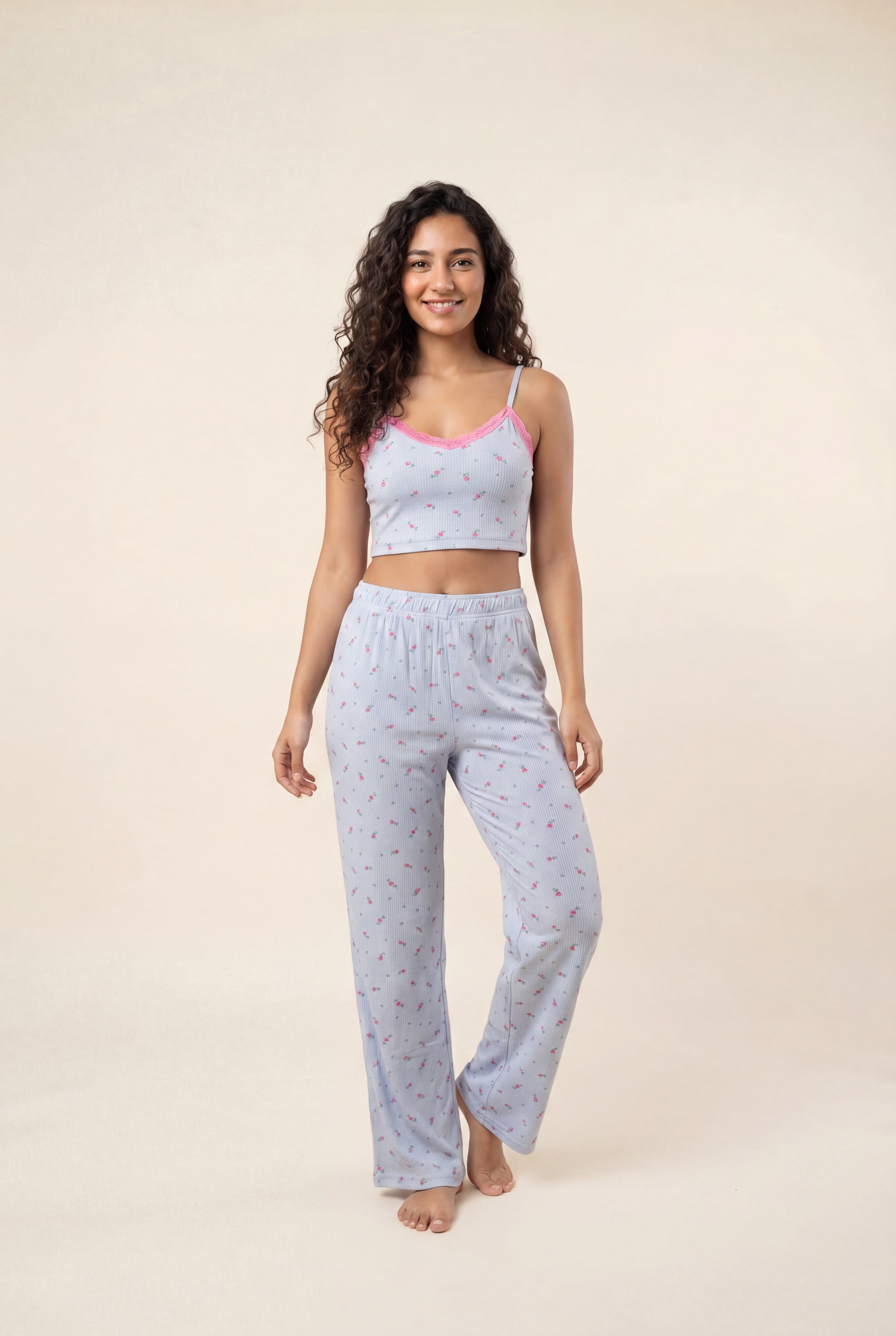 Cozy 3-Piece Rib Lounge Set 1