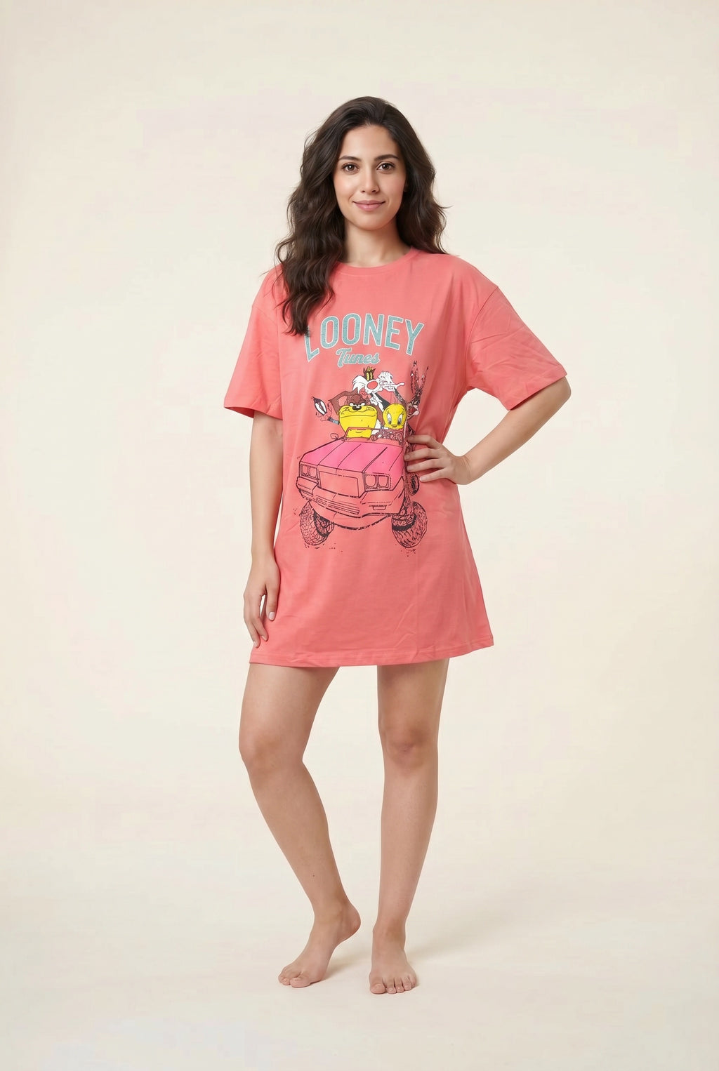 Oversized Graphic Night Shirt