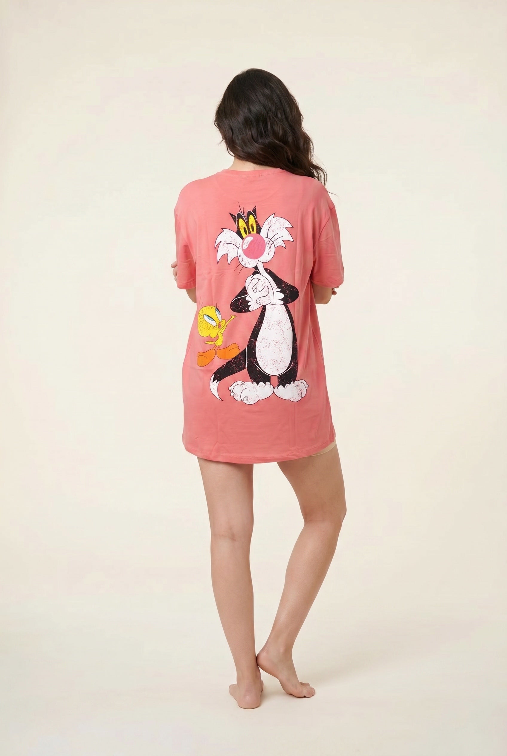 Oversized Graphic Night Shirt