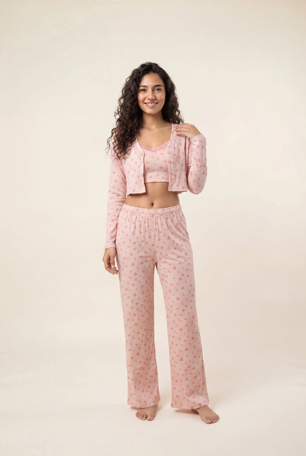 Cozy 3-Piece Rib Lounge Set 3