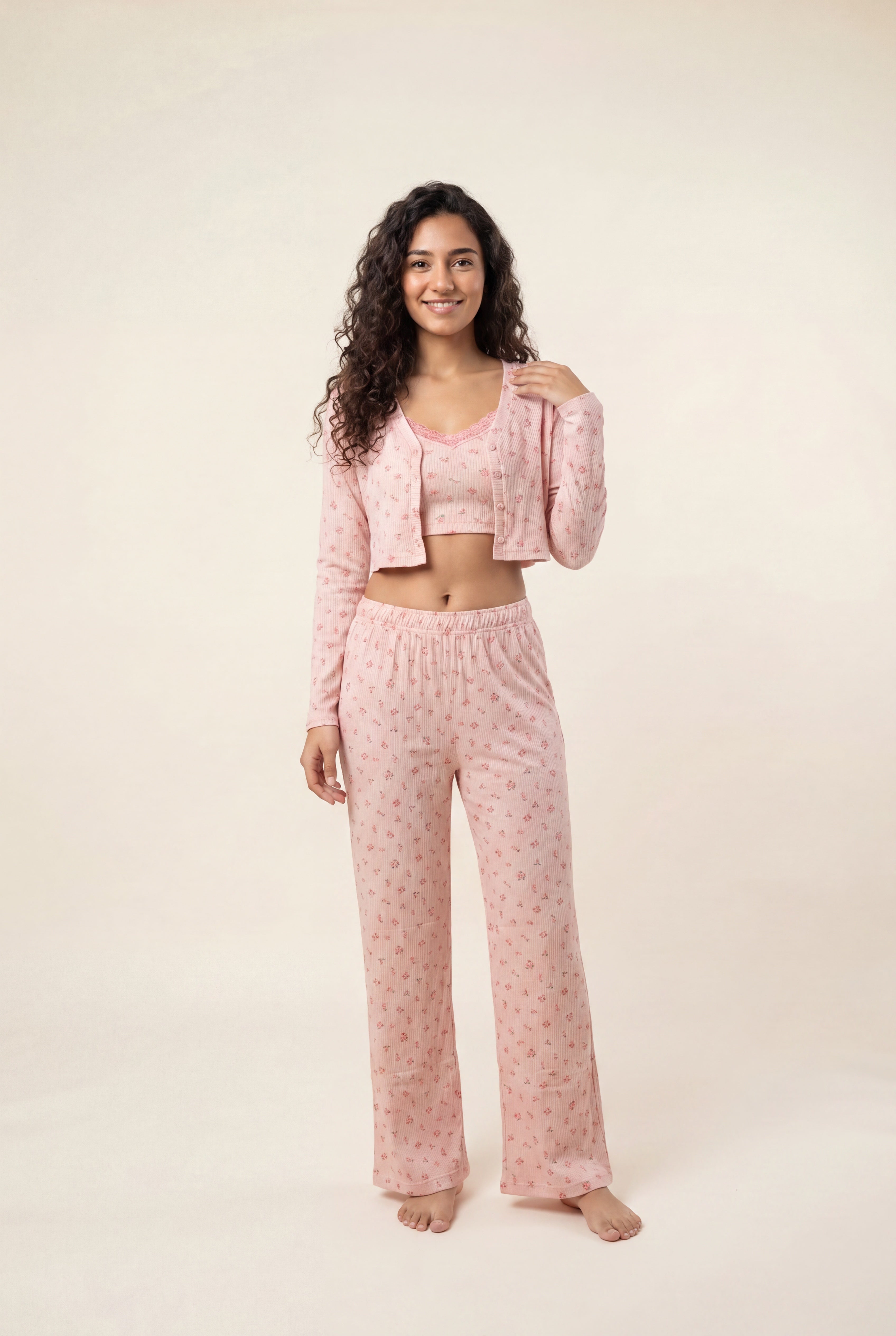 Cozy 3-Piece Rib Lounge Set 3