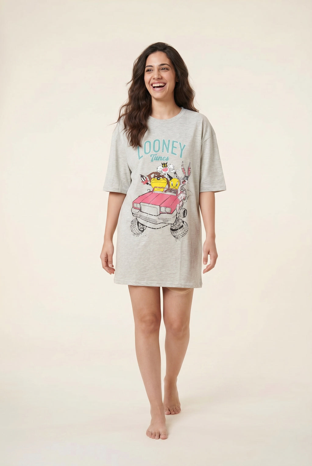 Oversized Graphic Night Shirt
