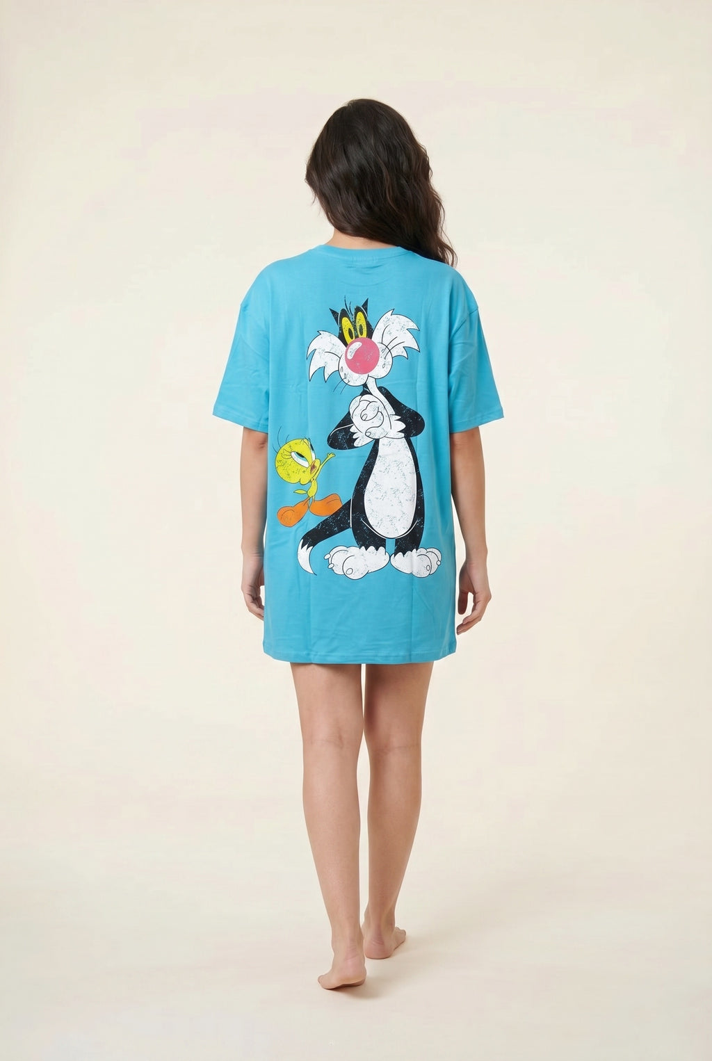 Oversized Graphic Night Shirt