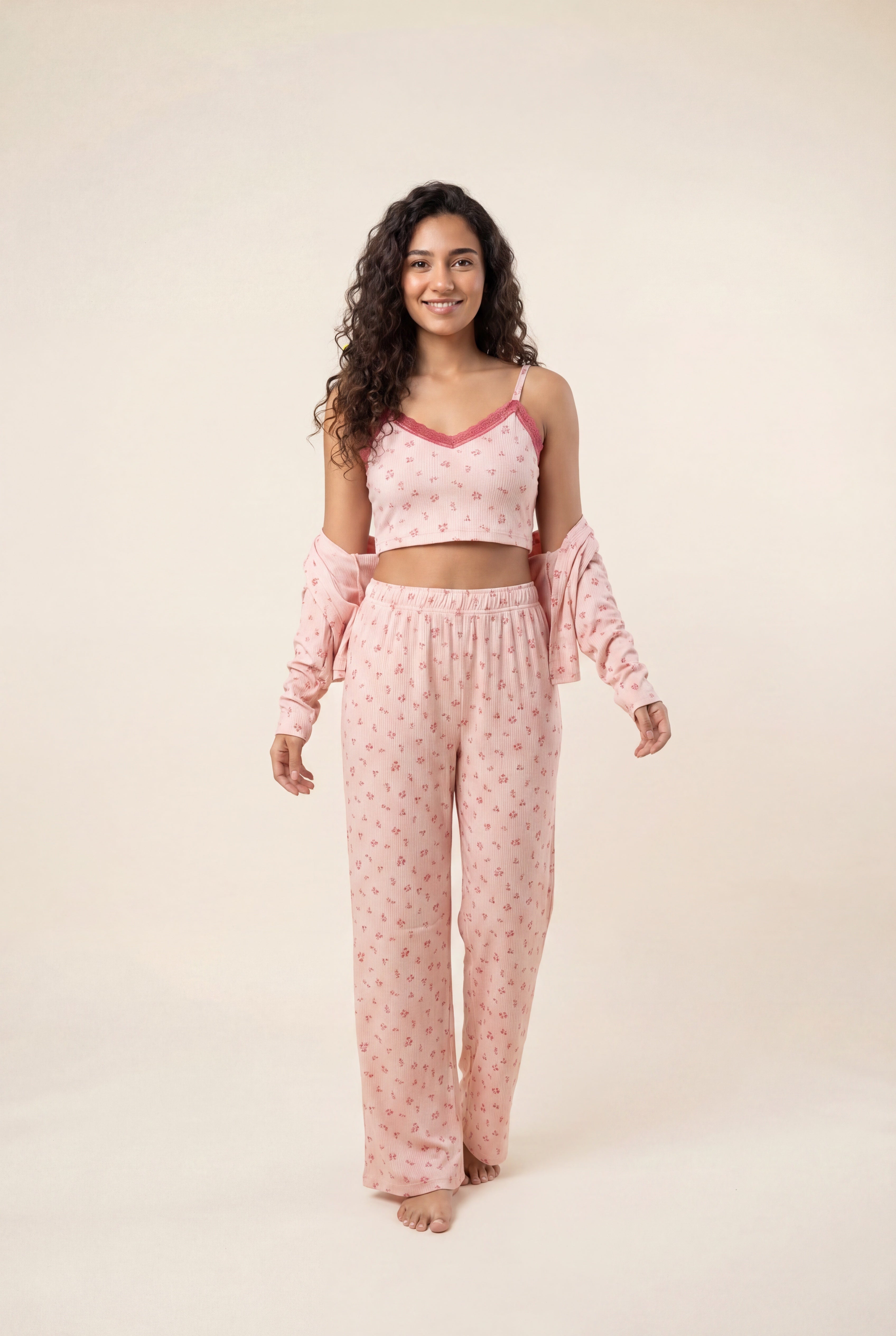 Cozy 3-Piece Rib Lounge Set 3