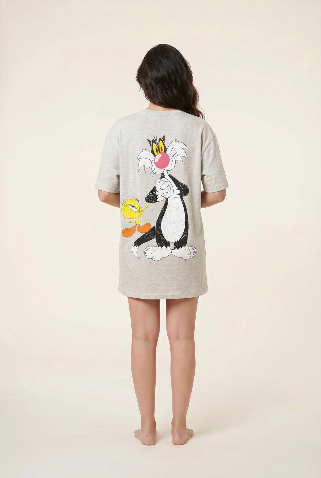 Oversized Graphic Night Shirt