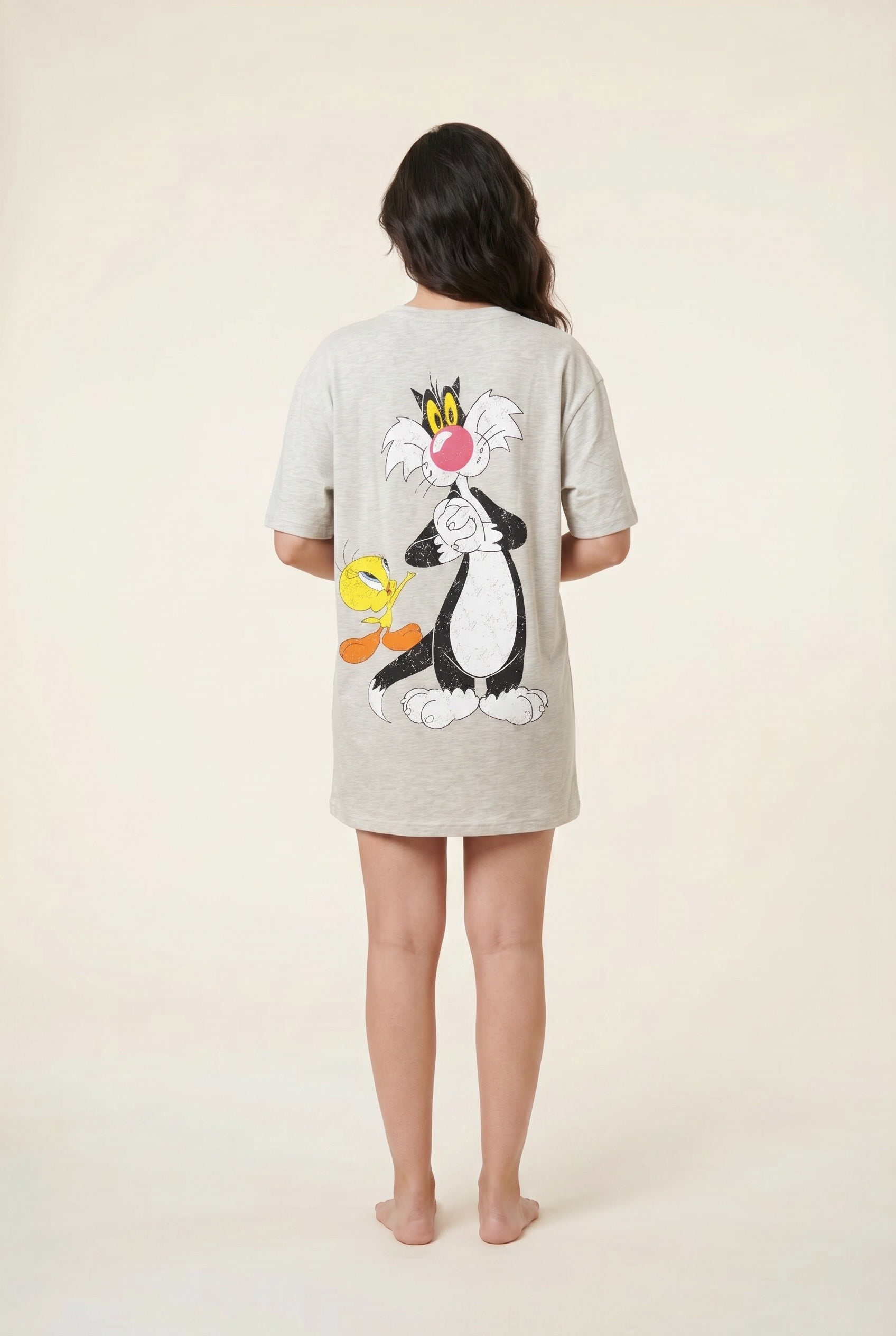 Oversized Graphic Night Shirt