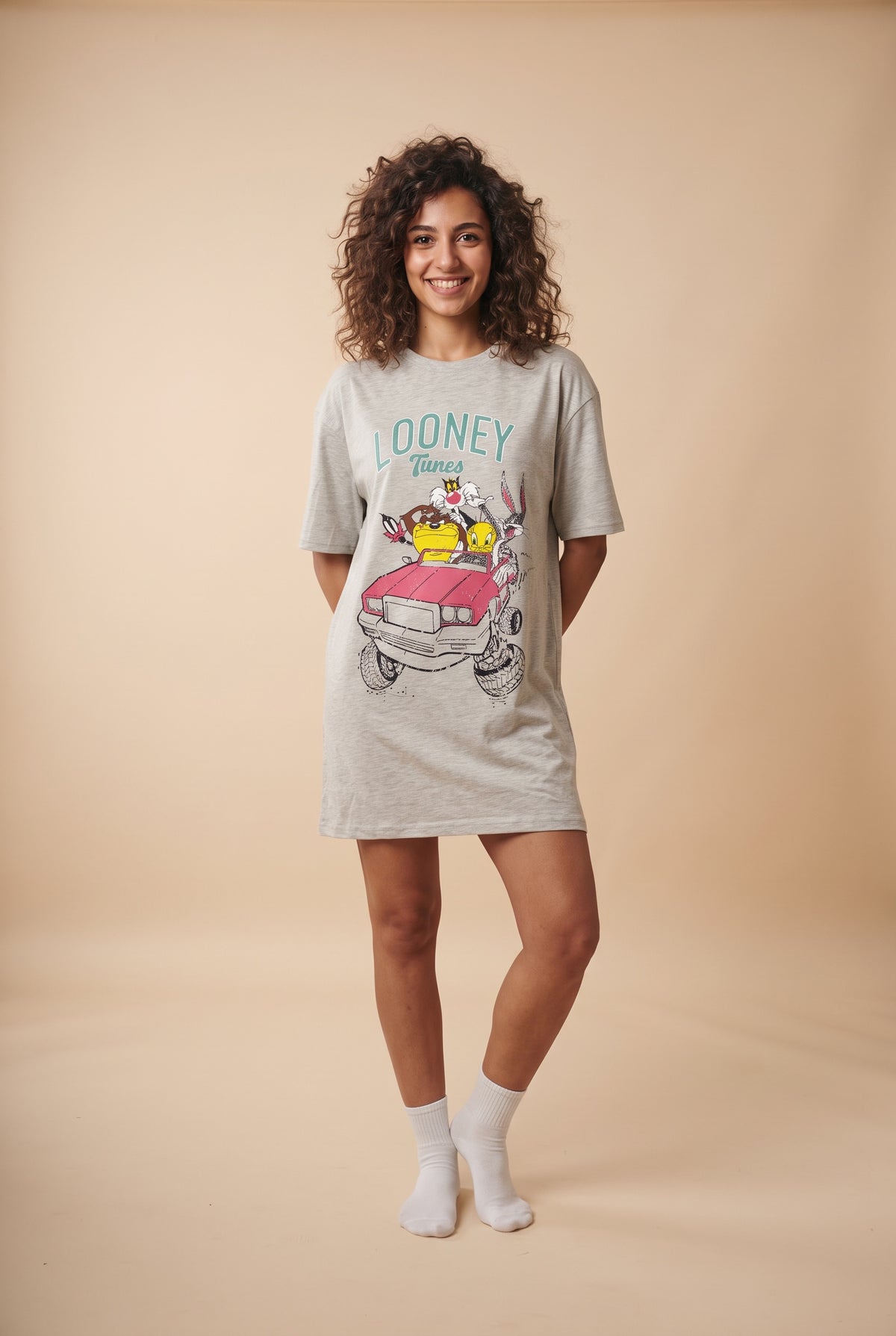 Oversized Graphic Night Shirt