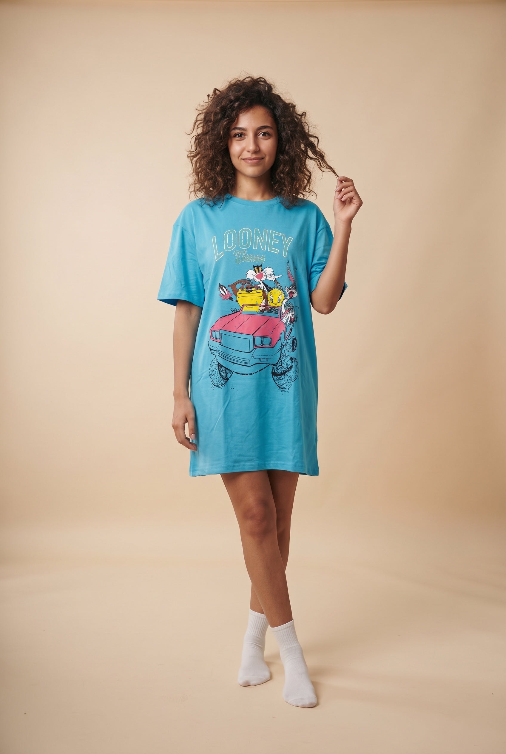 Oversized Graphic Night Shirt
