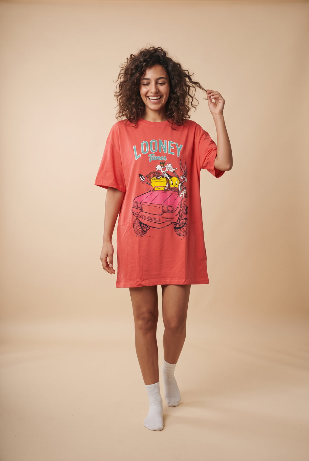 Oversized Graphic Night Shirt